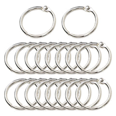 1" Loose Leaf Binder Rings Metal 20 pcs Office Book Rings Hinge Locking Rings 07FC0E-D4 - KOEEK
