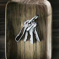 Titanium Alloy Keychain Belt Waist Hanging Buckle Keyboard Tool w/ Key Ring EDC 07FC0E-D4 - KOEEK