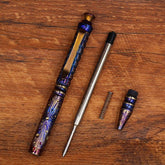 Titanium Alloy Pocket Ballpoint Pen Office Stationery Outdoor EDC Record Pen EDC - KOEEK