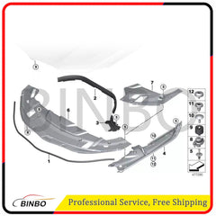 Front Engine Hood Sealing Strip For BMW G30 5-Series Luxyry 2021-2023 5176734959 07FC0E-D4 - KOEEK