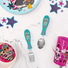 Zak Designs L.O.L. Surprise! Kitty Queen Fork & Spoon Set 2pc Kids ZAK_DESIGNS - KOEEK