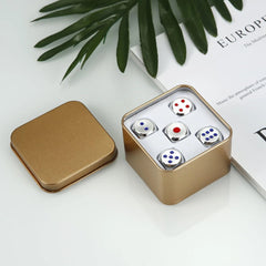 13mm Colorful Dice Game Teaching Aid 5 Pieces Box Pack 07FC0E-D4 - KOEEK