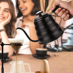 Tea Kettle with Thermometer Pot Black Stovetop Tea Kettle 40 oz 1200ml Gooseneck