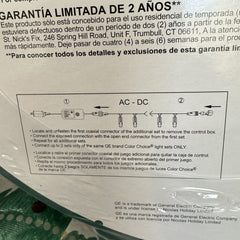 GE Color Choice 600-Ct 124 ft Color Changing MicroBright LED Light 8 Function GE - KOEEK