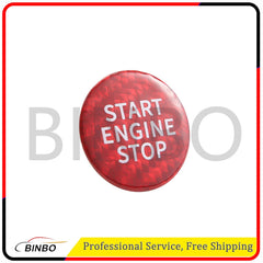 Carbon Fiber Stop Start Button Cap Cover Red for 2019-2010 BMW G20 G28 3 Series 07FC0E-D4 - KOEEK
