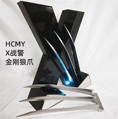 HCMY Wolverine's Claws Replica Steel Claws Wearable With Lightable Support Gift 07FC0E-D4 - KOEEK