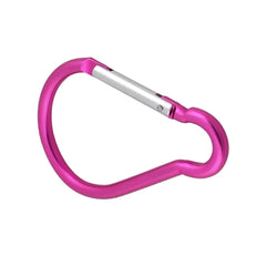 4" Length Fuchsia Aluminum Alloy Spring Loaded Gate Clip Carabiner Hook 07FC0E-D4 - KOEEK