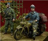 1:35 resin figures model kit WW II German soldiers 2 man(No motorcycle)GK3520 07FC0E-D4 - KOEEK