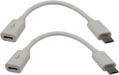 new zdyCGTime 4.5Inch Cellphone/Tablet USB Micro Male to Female Sync & White ZDYCGTIME - KOEEK