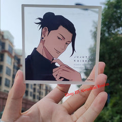 2Pcs Anime Jujutsu Kaisen Satoru Gojo Acrylic Clear Card Photo Shooting Prop 07FC0E-D4 - KOEEK