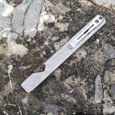 Hot Titanium Alloy Crowbar Deep Pocket Pry Bar EDC Bottle Opener Open Box Cutter 07FC0E-D4 - KOEEK