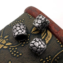 10pcs Stainless Steel Bead Bracelet Necklace EDC Paracord Knife Lanyard DIY Bead 07FC0E-D4 - KOEEK