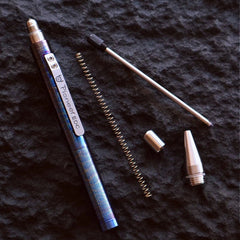 Titanium Alloy Flame Roasted Pocket Signature Ball Pen Outdoor Record EDC Pen 07FC0E-D4 - KOEEK