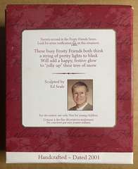 2001 Hallmark Keepsake Ornament Frosty Friends HALLMARK - KOEEK