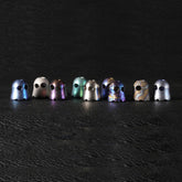 EDC TC4 Titanium Alloy Ghost Pendant Keychain Necklace DIY Lanyard Beads Gift 07FC0E-D4 - KOEEK
