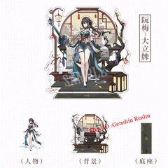 Anime Honkai: Star Rail Ruan Mei Acrylic Desktop Stand Figure Collection Decor 07FC0E-D4 - KOEEK