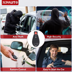 new NPAUTO 2Pcs Key Fob Fobik Remote Replacement for 2008-2020 Dodge Grand black NPAUTO - KOEEK