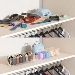 Belt storage box, acrylic display box, storage rack with 4 compartments 07FC0E-D4 - KOEEK