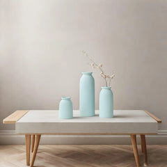 Ceramic Vase Set-3, Small Flower Vases for Decor, Modern Boho Farmhouse Style 07FC0E-D4 - KOEEK