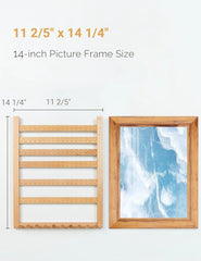 Zelkova Wood Earring Wall Rack Hanging Jewelry Storage Rack Assembled Earrings 07FC0E-D4 - KOEEK