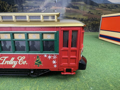 LIONEL 6-28418 CHRISTMAS TROLLEY, O GAUGE, INTERIOR LIGHTING, LIONEL - KOEEK