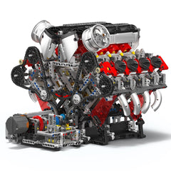 new Mould King 10130 F488 V8 Engine V Type 8 Cylinder Motor Building Block Toy MOC MOULD KING - KOEEK