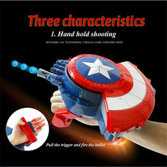 Marvel Cosplay Captain America M416 Electric Shield Soft Bullet Launcher Kid Toy 07FC0E-D4 - KOEEK