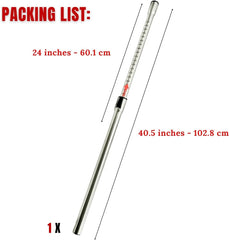 1-3/8 inch stainless steel vacuum extension tube, extendable up to 41.7 inches. 07FC0E-D4 - KOEEK