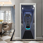 3D Art Wall Spaceship Space Station Decorative Wall Sticker Decal Wrap Murals 07FC0E-D4 - KOEEK