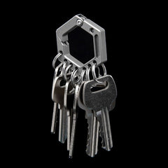 Titanium Alloy Key Chain Multi-Tools Carabiner Pendant EDC Outdoor Connectors 07FC0E-D4 - KOEEK