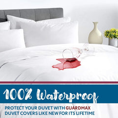 Waterproof down comforter cover - knitted fabric with zipper closure
