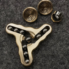 Brass Hand Twisting Spinning Top Gyro Gyroscope Bearing Spinner Toy Gift 07FC0E-D4 - KOEEK