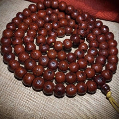 Tibetan Phoenix Eye Bodhi Prayer Beads Vajra 108 Beads Nepal Bracelet Unisex 07FC0E-D4 - KOEEK