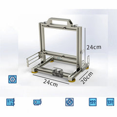 Open Frame ITX PC Case Steel Aluminum Computer Mini Cooling Case SFX Stock! 07FC0E-D4 - KOEEK