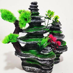 Big Aquarium Rockery Ornament Mountain Tree Fish Tank Decorations Accessories 07FC0E-D4 - KOEEK