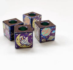 EDC Titanium Alloy Astronaut Pattern Bead Knife Pendant DIY Umbrella Rope Bead 07FC0E-D4 - KOEEK