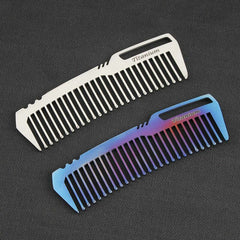 Mini Portable Titanium Alloy Comb EDC Super Light Titanium Comb Outdoor Tools 07FC0E-D4 - KOEEK