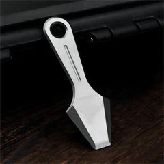 Mini Titanium Pry Bar Crowbar Keychain Necklace Pendant Pocket EDC Tool Outdoor 07FC0E-D4 - KOEEK