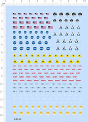 3-5mm NASA US Flags Apollo Insignias Markings Spacecraft Model Water Decal 68345 07FC0E-D4 - KOEEK
