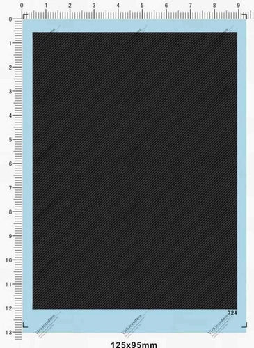Universal Carbon Fiber black twill stripe markings Car Model Water Slide Decal 07FC0E-D4 - KOEEK