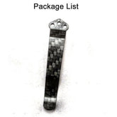 1PC Carbon Fiber Deep Carry Pocket Clip For Spyderco C81 Paramilitary 2 C11 C223 07FC0E-D4 - KOEEK