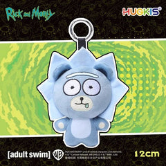 HUGKIS Official Rick and Morty Plush Keychain Bag Charm Doll Rick bear Gift Toy 07FC0E-D4 - KOEEK