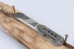 TC4 Titanium Alloy Pocket Pry Bar Pendant Crowbar opener Multi Keychain EDC Tool 07FC0E-D4 - KOEEK