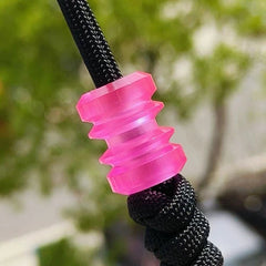 EDC Resin Knife Lanyard Bead Paracord Necklace Pendant Bracelet Bead DIY Pink 07FC0E-D4 - KOEEK