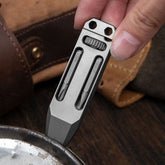 Titanium EDC Multi Tools Adjustable Wrench Mini Pocket Pry Bar Crowbar with Bits 07FC0E-D4 - KOEEK