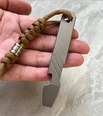 Titanium Alloy Multi Tools Pry Bar Crowbar Bottle Opener Wrench Outdoor EDC 07FC0E-D4 - KOEEK