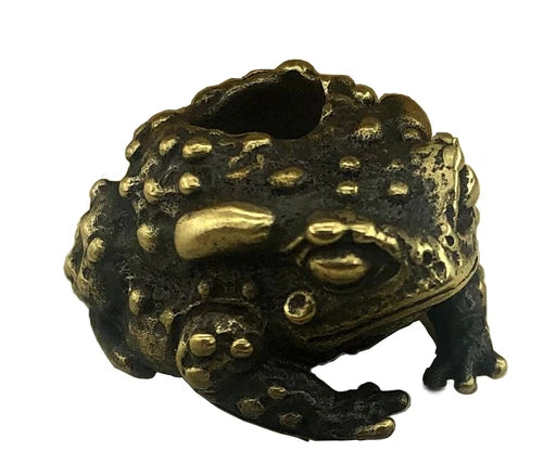 Frog Paracord Bead Hand-Casted Brass Charms EDC Accessories Pendant Buckle 07FC0E-D4 - KOEEK