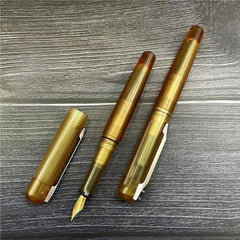 Ultem PEI Titanium Alloy Fountain Pen 0.5mm Schmidt Nib Pocket Signature Pen EDC 07FC0E-D4 - KOEEK