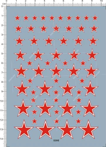 Universal 1/35 1/48 1/72 Russia Soviet Union Red Star Roundel Model Water Decal 07FC0E-D4 - KOEEK