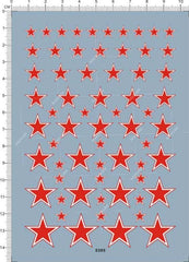 Universal 1/35 1/48 1/72 Russia Soviet Union Red Star Roundel Model Water Decal 07FC0E-D4 - KOEEK